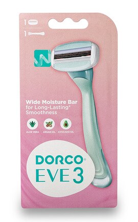 DORCO-Станок для гоління Dorco Eve з касетою на 3 леза жіноча 1 шт-8801038583297-