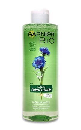 SKIN NATURAL-Мицеллярная вода для очищения кожи лица Garnier Bio с экстрактом василька 400 мл-3600542215305-