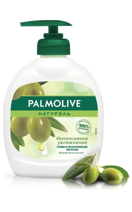 PALMOLIVE-Рідке мило Palmolive Натурель Інтенсивне Зволоження Олива та Зволожуюче молочко 300 мл-8693495017633-