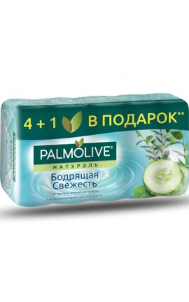 PALMOLIVE-Мило для рук та тіла Palmolive Натурель Бадьорлива свіжість Зелений чай та огірок 350 г-8693495034555-