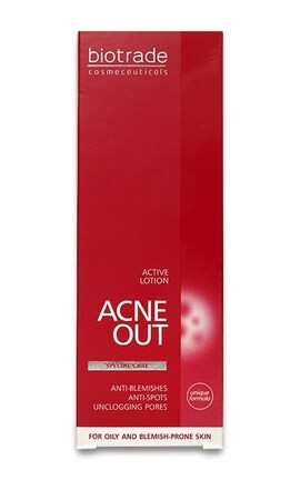 BIOTRADE-Лосьйон для жирної та проблемної шкіри  Biotrade Acne Out Активний антибактеріальний 60 мл-3800221840259-