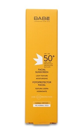 BABE-Сонцезахисний крем для обличчя Babe Laboratorios SPF 50+ 50 мл-8437014389050-