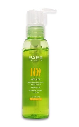 BABE-Экстракт-гель для тела Babe Laboratorios алоэ вера 100% Travel Size 90 мл-8437011329844-