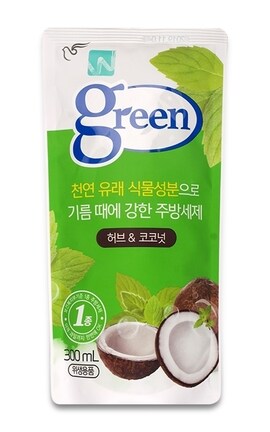 PIGEON-Засіб для миття посуду Pigeon Green Herb&Coconut 300 мл-8801101883309-