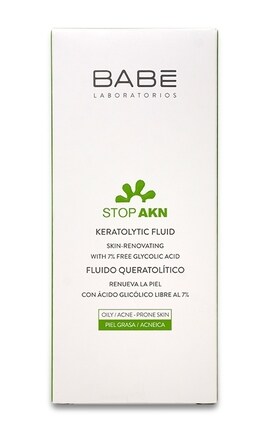 BABE-Кератолітичний флюїд для обличчя Babe Laboratorios Stop Akn з гліколевої кислотою для проблемної шкіри  30 мл-8437014389289-