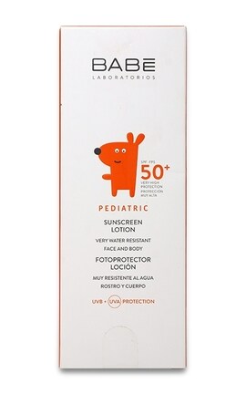 BABE-Детский солнцезащитный лосьон для лица и тела Babe Laboratorios SPF 50+ 100 мл-8437011329400-