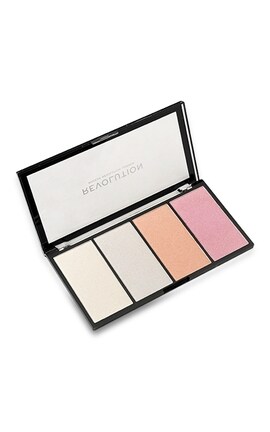 MUR-Палитра хайлайтеров для лица Makeup Revolution Lustre Cool 5 г-5057566045506-