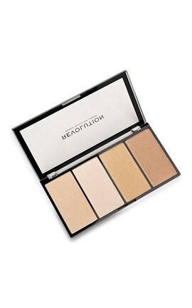MUR-Палитра хайлайтеров для лица Makeup Revolution Lustre Warm 5 г-5057566045551-