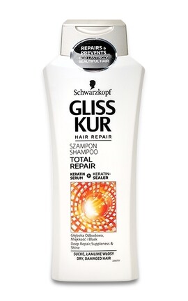 GLISS KUR-Шампунь для волос Gliss Kur Total Repair для сухих повреждённых волос 400 мл-9000100549493-