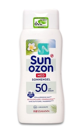 SUNOZON-Гель сонцезахисний Sun Ozon Med Sonnengel SPF 50 Rossmann Для чутливої шкіри-4305615572901-