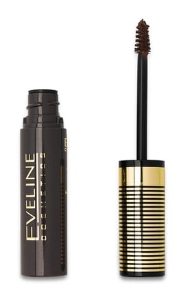 EVELINE-Тушь для бровей Eveline Cosmetics Brow&Go! с микрофиброй 03 Soft Brown 6 мл-5903416000839-