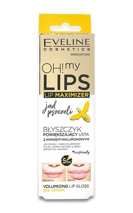 EVELINE-Блиск для губ Eveline Cosmetics Oh! My lips Lip Maximizer Bee Wenom з ефектом збільшення губ 5 мл-5903416001898-