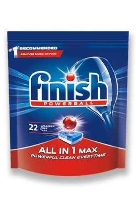FINISH-Таблетки для посудомийних машин Finish Powerball All in 1 Max без фосфатні 20 шт-5900627090215-