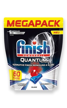 FINISH-Засіб для миття посудомийних машин Finish Quantum Ultimate Безфосфатний 60 шт-4002448144595-