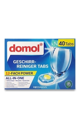 DOMOL-Таблетки для посудомоечной машины Domol 12 в 1 40 шт-4305615596570