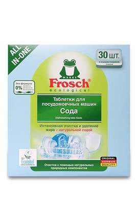 FROSCH-Таблетки для посудомоечной машины Frosch Сода 30 шт-4009175191908-