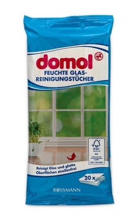DOMOL-Влажные салфетки Domol для стекла 20 шт-4305615851792-