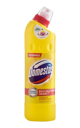 DOMESTOS-Средство для мытья универсальное Domestos Лимонная свежесть 24 часа 500 мл-5996037001934-