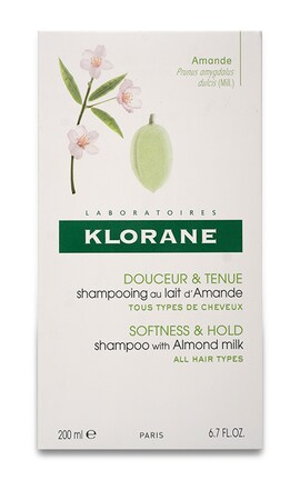 KLORANE-Шампунь для волос мягкости и объема Klorane Volumising Shampoo С миндальным молочком Для всех типов волос 200 мл-3282779007467-