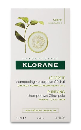 KLORANE-Очищувальний шампунь з м'якоттю цитрона Klorane Цитрон для частого застосування 200 мл-3282779027472-