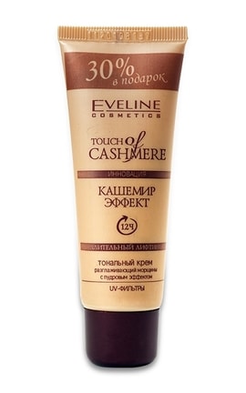EVELINE-Тональний крем для обличчя Eveline Cosmetics Touch Of Cashmere Кашемір-ефект слонова кістка 40 мл-5907609322845-