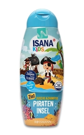 ISANA KIDS-Шампунь-гель дитячий Isana Kids Пірат для хлопчиків 300 мл-4305615681177-