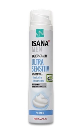 ISANA MEN-Пена для бритья мужская Isana Men для очень чувствительной кожи 300 мл-4305615614083