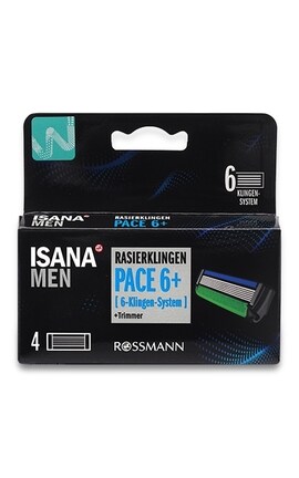 ISANA MEN-Змінні касети для чоловічого станка Isana Men 6та 4 шт-4305615614038-