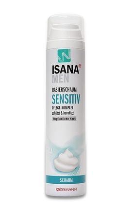 ISANA MEN-Піна для гоління чоловіча Isana Men для чутливої шкіри 300 мл-4305615614076-