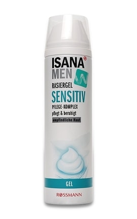 ISANA MEN-Гель для бритья мужской Isana Men Sensitive для чувствительной кожи 200 мл-4305615941370