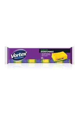 VORTEX-Кухонная губка для посуды Vortex 10 шт-4823071614398-