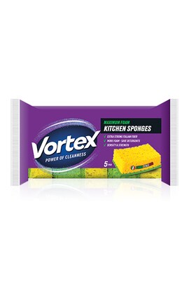 VORTEX-Губка кухонная Vortex 5 шт-4820048487801-