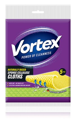 VORTEX-Серветки для прибирання губчаті Vortex 5 шт-4820048488099-
