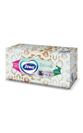 ZEWA-Серветки косметичні Zewa Deluxe, 3 шари, 90 шт-4006670128002-