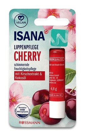 ISANA-Гигиеническая помада Isana Cherry Rossmann Увлажняющая С экстрактом вишни и кокосовым маслом 4,8 г-42368649-