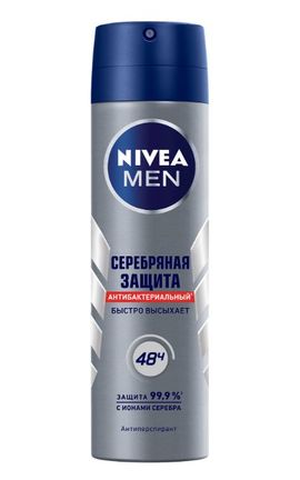 NIVEA-Дезодорант для тела Nivea Men 150 мл Серебряная защита спрей-антиперспирант 150 мл-4005808302628-