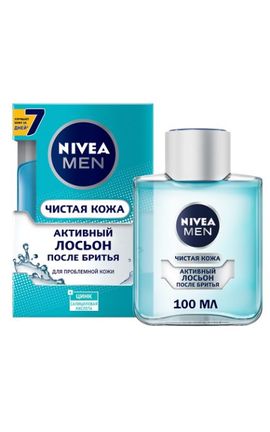 NIVEA-Лосьйон після гоління Nivea Men Чиста Шкіра для проблемної шкіри з цинком і саліцилової кислотою 100 мл-4005900675415-