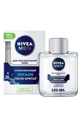 NIVEA-Лосьйон після гоління чоловічий Nivea Men Заспокійливий для чутливої шкіри без вмісту спирту 100 мл-4005808588763-