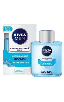 NIVEA-Лосьйон після гоління чоловічий Nivea Men охолоджуючий для чутливої шкіри без вмісту спирту 100 мл-4005808925957-