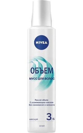 NIVEA-Мус для волосся Nivea Об'єм для укладки волосся фіксація 3 з 6 150 мл-4005900664303-