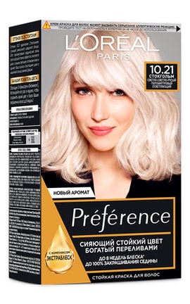 PREFERENCE-Краска для волос L’Oreal Paris Preference 10.21 Стокгольм светло-светло-русый перламутровый осветляющий 1 шт-3600523913398-