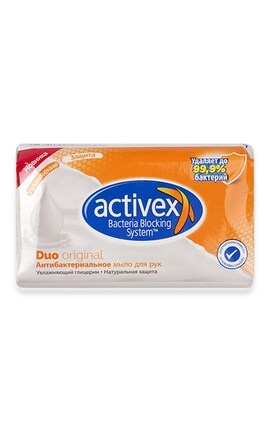 ACTIVEX-Мило антибактеріальне Activex Duo Original Захист і зволоження 120 г-8690506491932-