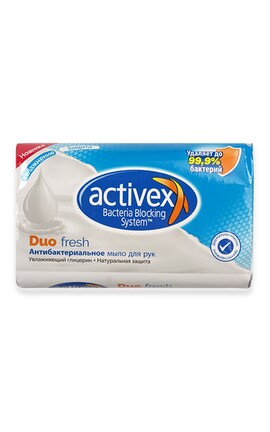ACTIVEX-Мило антибактеріальне Activex Duo Fresh Захист і зволоження 120 г-8690506491949-