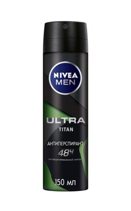 NIVEA-Дезодорант Nivea Men 150 мл Ultra Titan спрей-антиперспірант з антибактеріальним ефектом 150 мл-4005900754158-