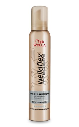 WELLAFLEX-Мус для укладки волосся Wellaflex Блиск і фіксація 200 мл-4056800640188-