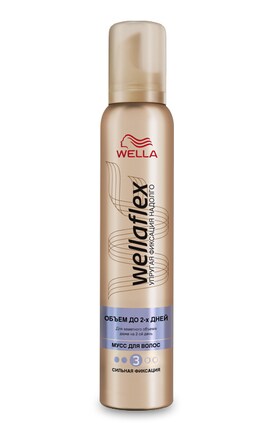 WELLAFLEX-Мус для волосся Wellaflex Об'єм до 2 днів Сильна фіксація 200 мл-4056800674398-