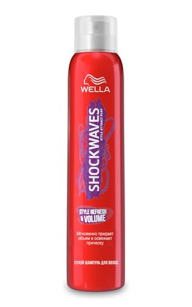 SHOCKWAVES-Сухой шампунь для волос Wella Shockwaves Свежесть корней и объем 180 мл-3614226128188-