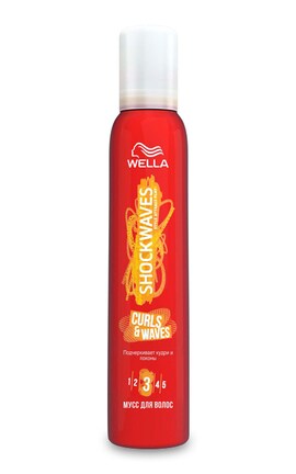 SHOCKWAVES-Мус для волосся Wella Shockwaves Кучері та локони 200 мл-3614226128096-