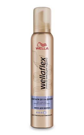 WELLAFLEX-Мусс для укладки волос Wellaflex Объем до 2 дней Экстрасильная фиксация 200 мл-4056800649792-