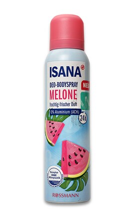 ISANA-Дезодорант-спрей для тела Isana Melone 24h Rossmann Арбуз женский 150 мл-4305615741185